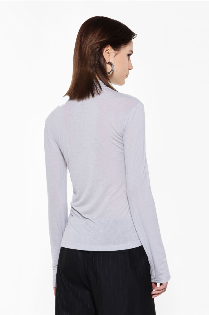 Long sleeve high neck t-shirt