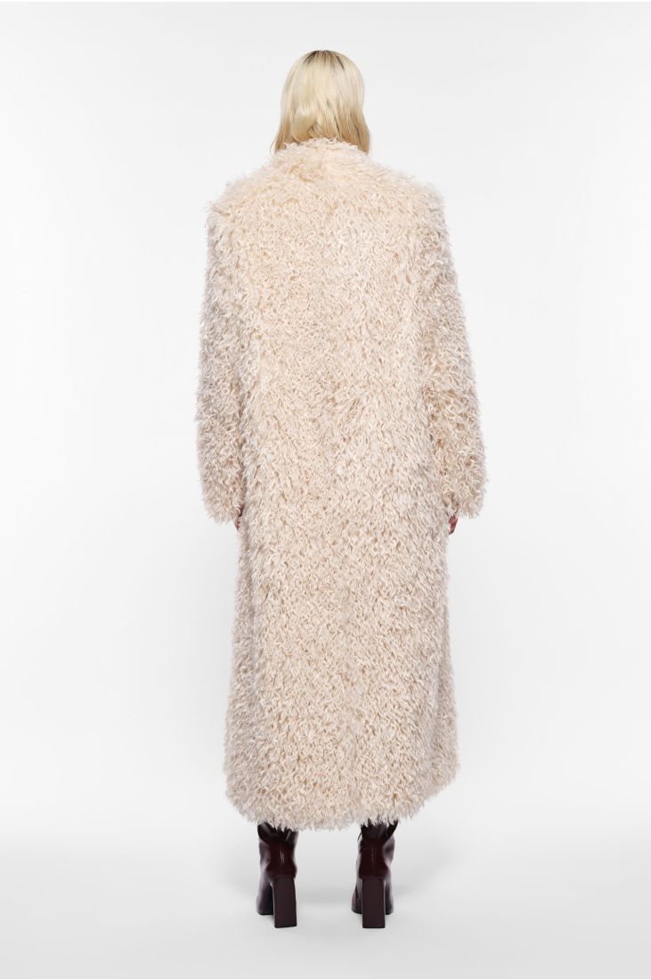 Faux fur coat