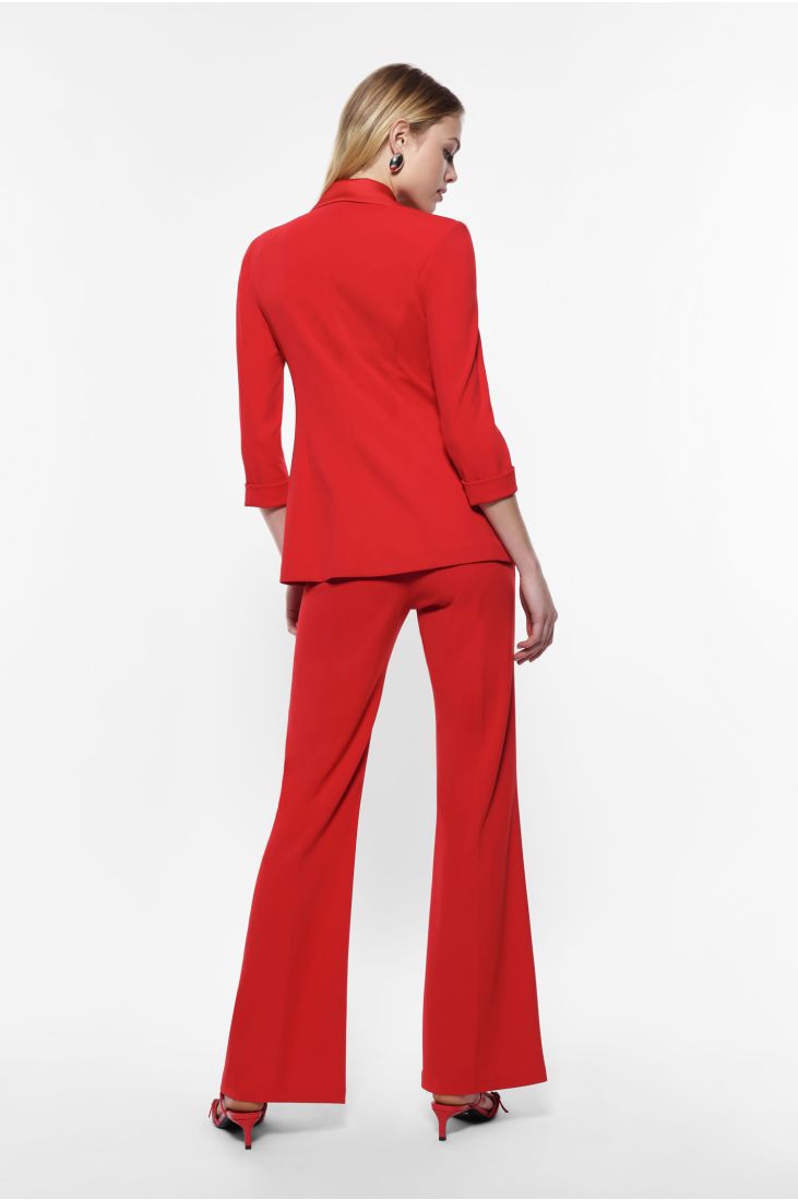 Flared trousers with refined style