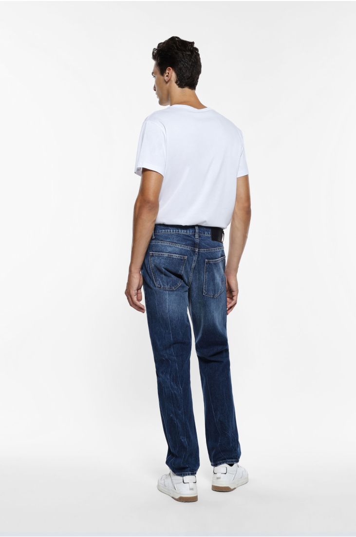 Jeans with straight leg and medium rise