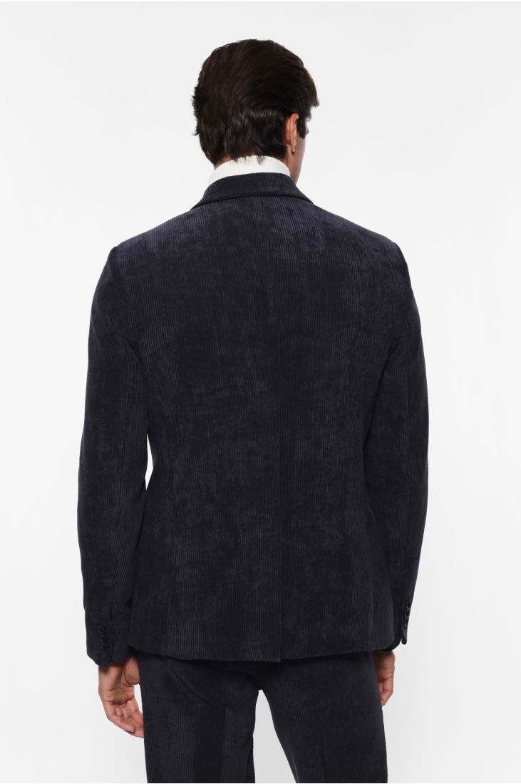 Two-button corduroy blazer