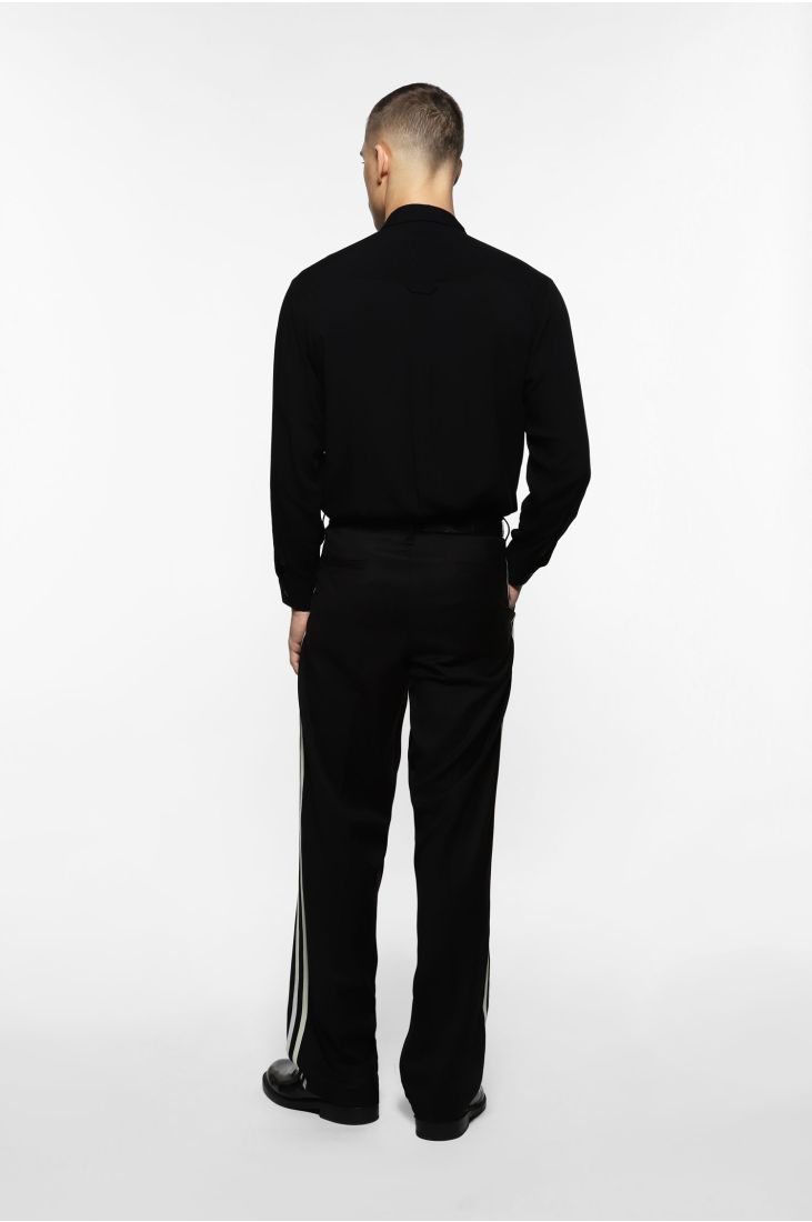 Regular-fit trousers with side stripes