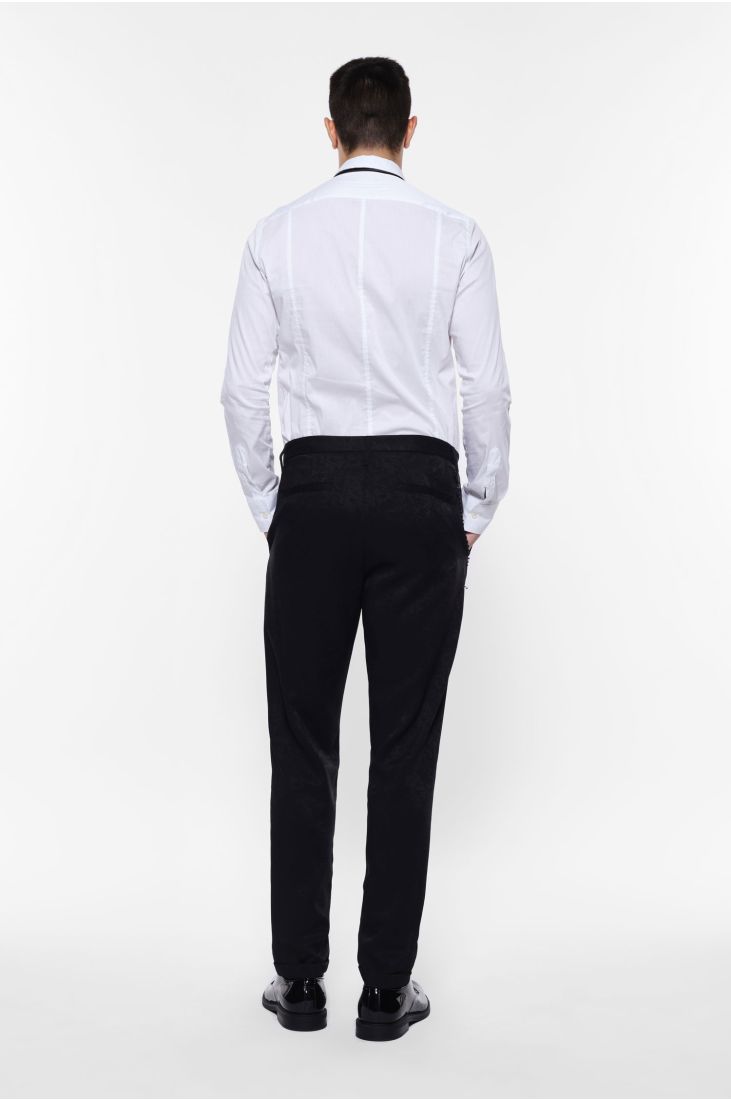 Regular-fit trousers with chain