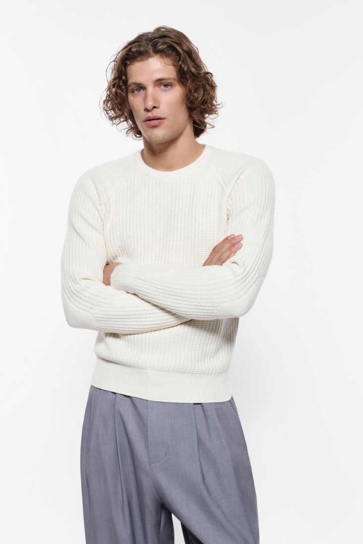 Imperial Shop Online Long sleeved ribbed sweater Official website